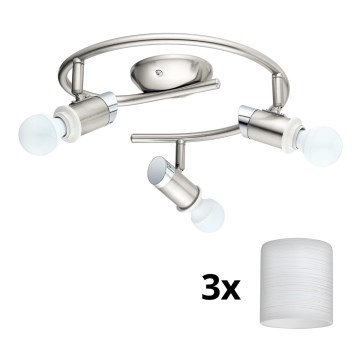 Eglo - Foco LED MY CHOICE 3xE14/4W/230V  cromo mate/blanco