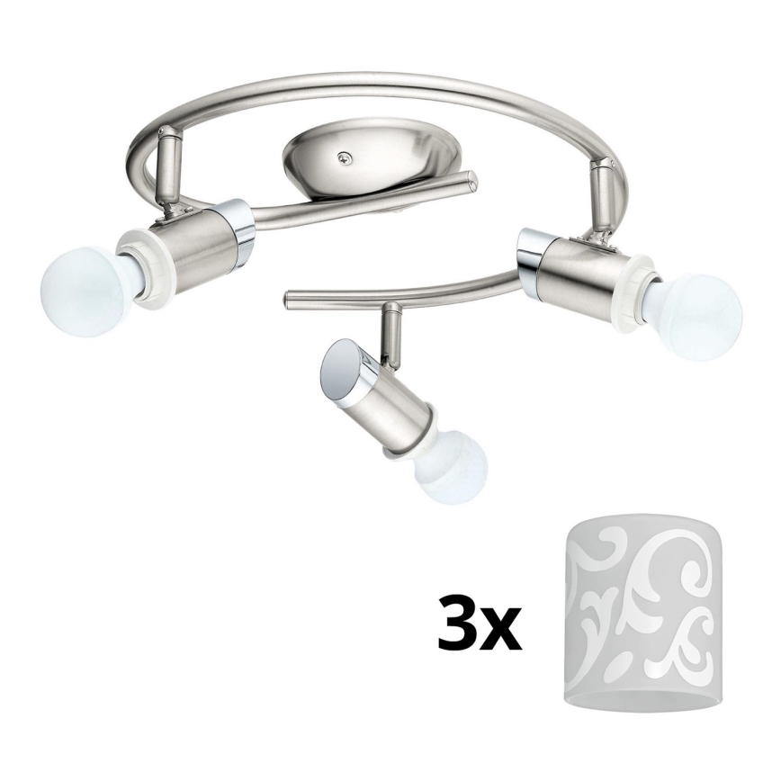 Eglo - Foco LED MY CHOICE 3xE14/4W/230V  cromo mate/blanco