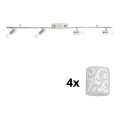 Eglo - Foco LED MY CHOICE 4xE14/4W/230V cromo mate/blanco