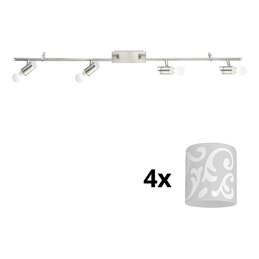 Eglo - Foco LED MY CHOICE 4xE14/4W/230V cromo mate/blanco