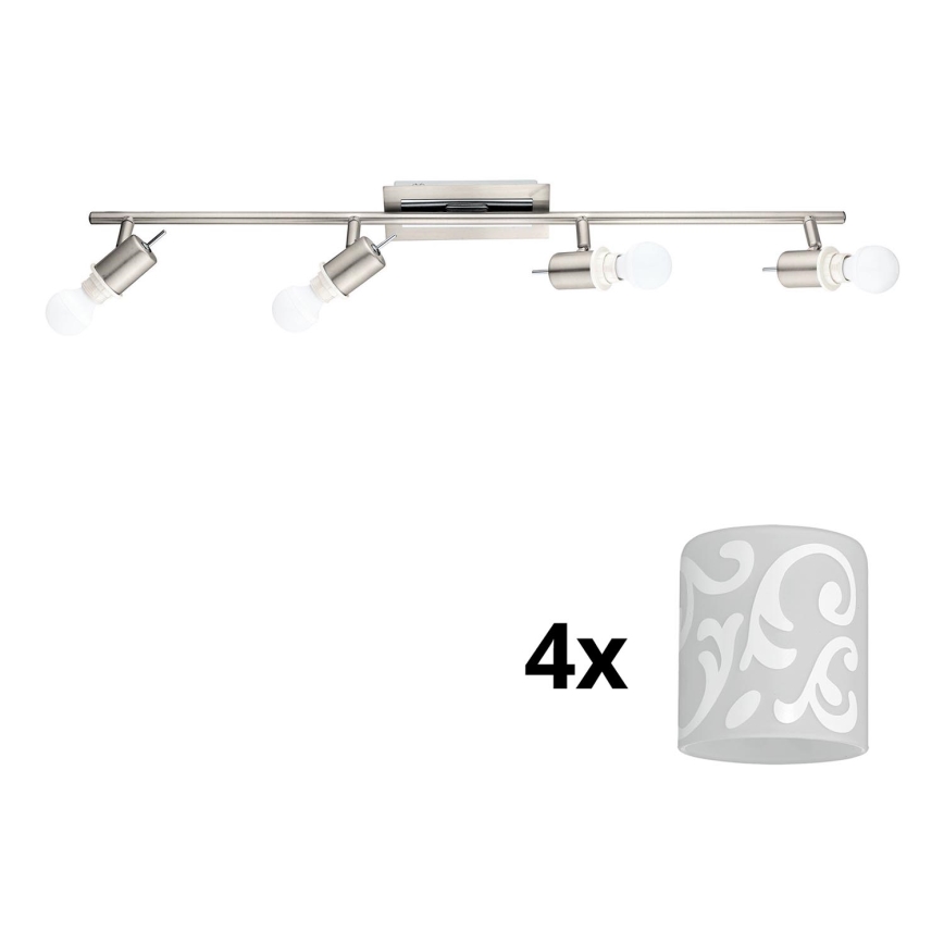 Eglo - Foco LED MY CHOICE 4xE14/4W/230V cromo mate/blanco