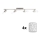 Eglo - Foco LED MY CHOICE 4xE14/4W/230V cromo mate/blanco