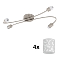 Eglo - Foco LED MY CHOICE 4xE14/4W/230V cromo mate/blanco