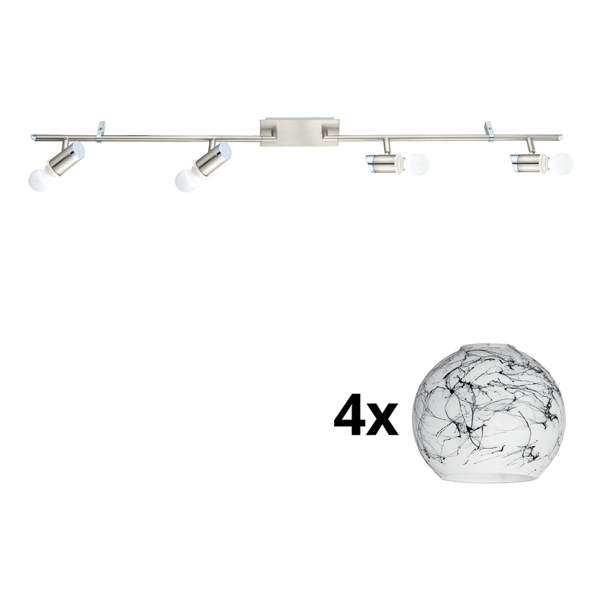 Eglo - Foco LED MY CHOICE 4xE14/4W/230V  cromo mate/blanco/negro