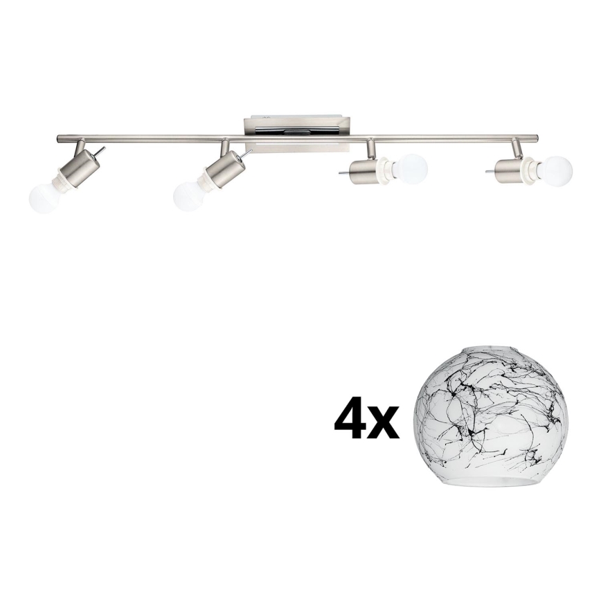 Eglo - Foco LED MY CHOICE 4xE14/4W/230V cromo mate/blanco/negro