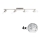 Eglo - Foco LED MY CHOICE 4xE14/4W/230V cromo mate/blanco/negro