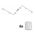Eglo - Foco LED MY CHOICE 6xE14/4W/230V cromo mate/blanco