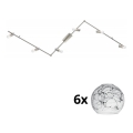 Eglo - Foco LED MY CHOICE 6xE14/4W/230V cromo mate/blanco/negro