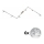 Eglo - Foco LED MY CHOICE 6xE14/4W/230V cromo mate/blanco/negro