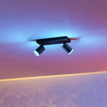 Eglo - Foco LED RGBW regulable 2xLED/3,7W/230V 2700-6500K negro