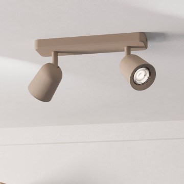 Eglo - Foco orientable 2xGU10/10W/230V beige