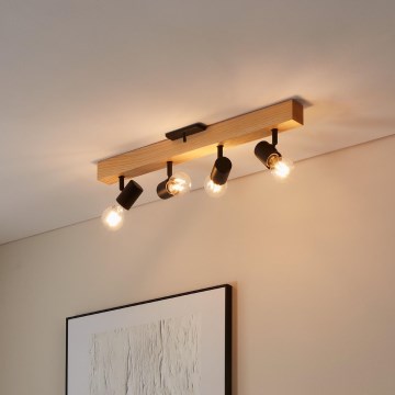 Eglo - Foco TOWNSHEND 4xE27/60W/230V