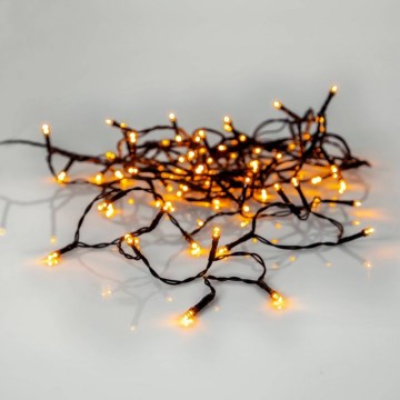 Eglo - Guirnalda navideña LED para exterior, 80 LEDs, 10,5 m, IP44, blanco cálido