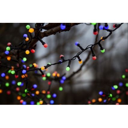 Eglo 472-53 - Cadena de luces navideñas LED para exterior BERRY MINI 700 LEDs/8 funciones, 19 m, multicolor, IP44