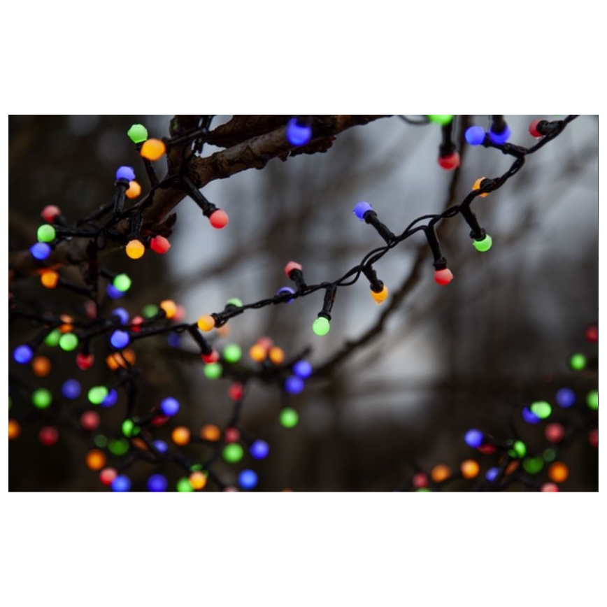 Eglo 472-53 - Cadena de luces navideñas LED para exterior BERRY MINI 700 LEDs/8 funciones, 19 m, multicolor, IP44