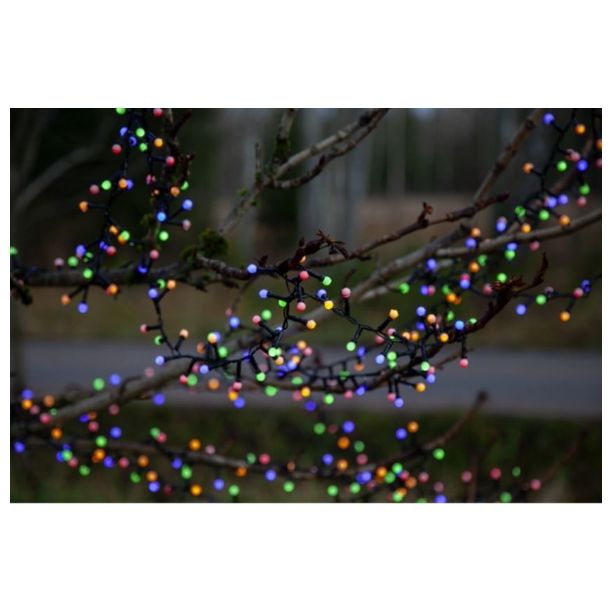 Eglo 472-53 - Cadena de luces navideñas LED para exterior BERRY MINI 700 LEDs/8 funciones, 19 m, multicolor, IP44
