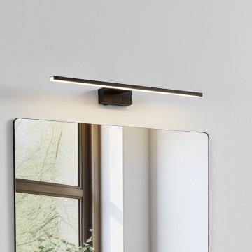 Eglo - Iluminación LED para espejo de baño LED/10W/230V 3000/4000/6500K 60 cm IP44 negro