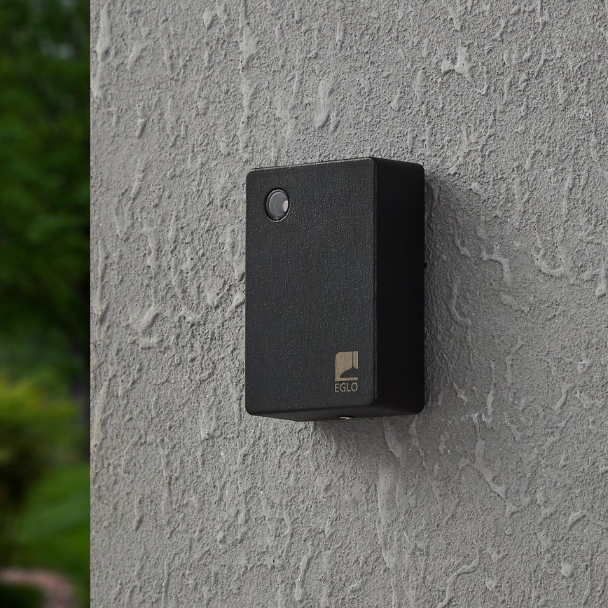 Eglo - Interruptor crepuscular 2-100 lux negro IP44