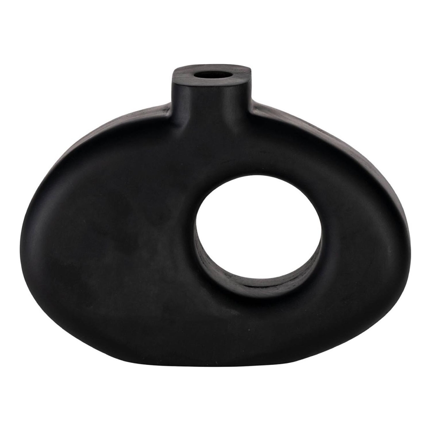 Eglo - Jarrón de madera 18x25,5 cm negro