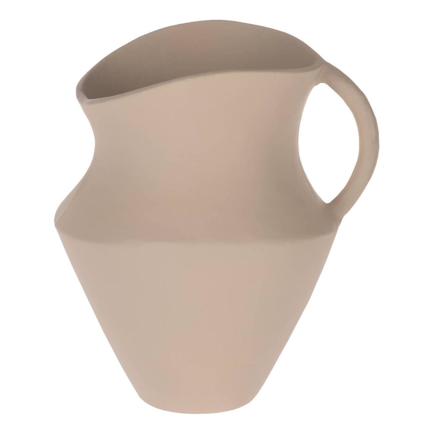 Eglo - Jarrón de metal 21,5x19,5 cm beige