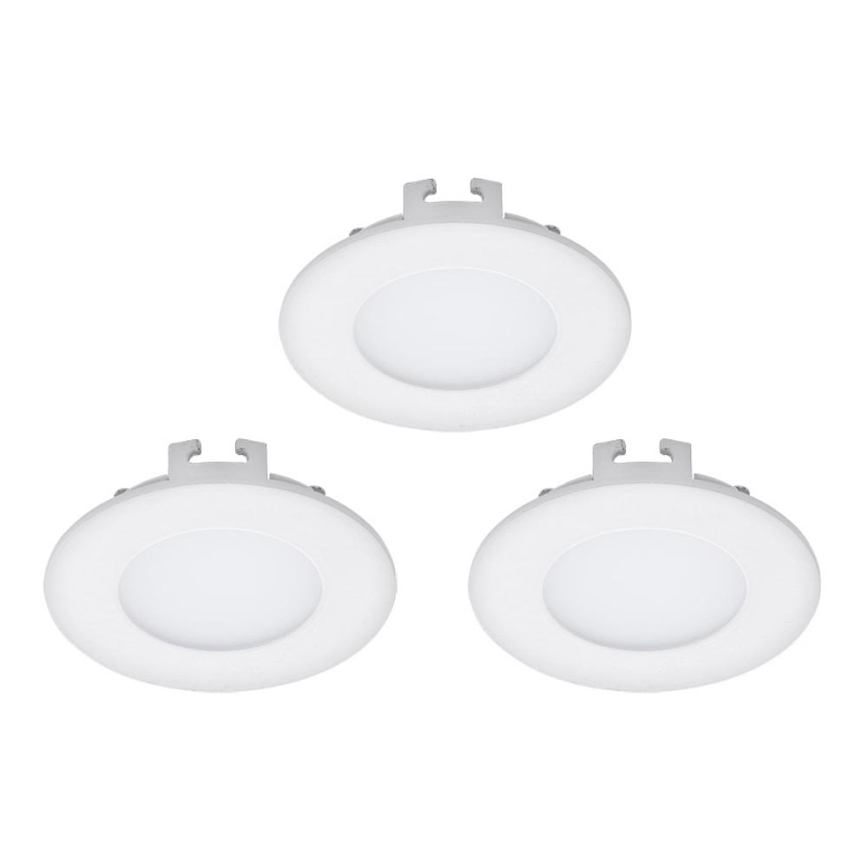 Eglo - Juego de 3 lámparas empotradas LED FUEVA 1 1xLED/2,7W/230V Ø 8,5 cm