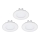 Eglo - Juego de 3 lámparas empotradas LED FUEVA 1 1xLED/2,7W/230V Ø 8,5 cm