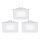 Eglo - Juego de 3 luminarias empotrables LED FUEVA 1 1xLED/2,7W/230V 8,5x8,5 cm
