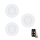 Eglo - Juego de 3 luminarias LED empotrables regulables FUEVA-Z LED/2,8W/230V IP44 Ø 8,5 cm