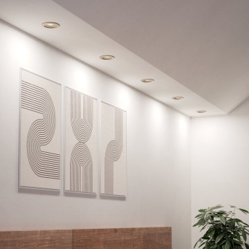 Eglo - Juego de 5 focos empotrados LED/4,8W/230V 2700/4000/6500K cromo mate