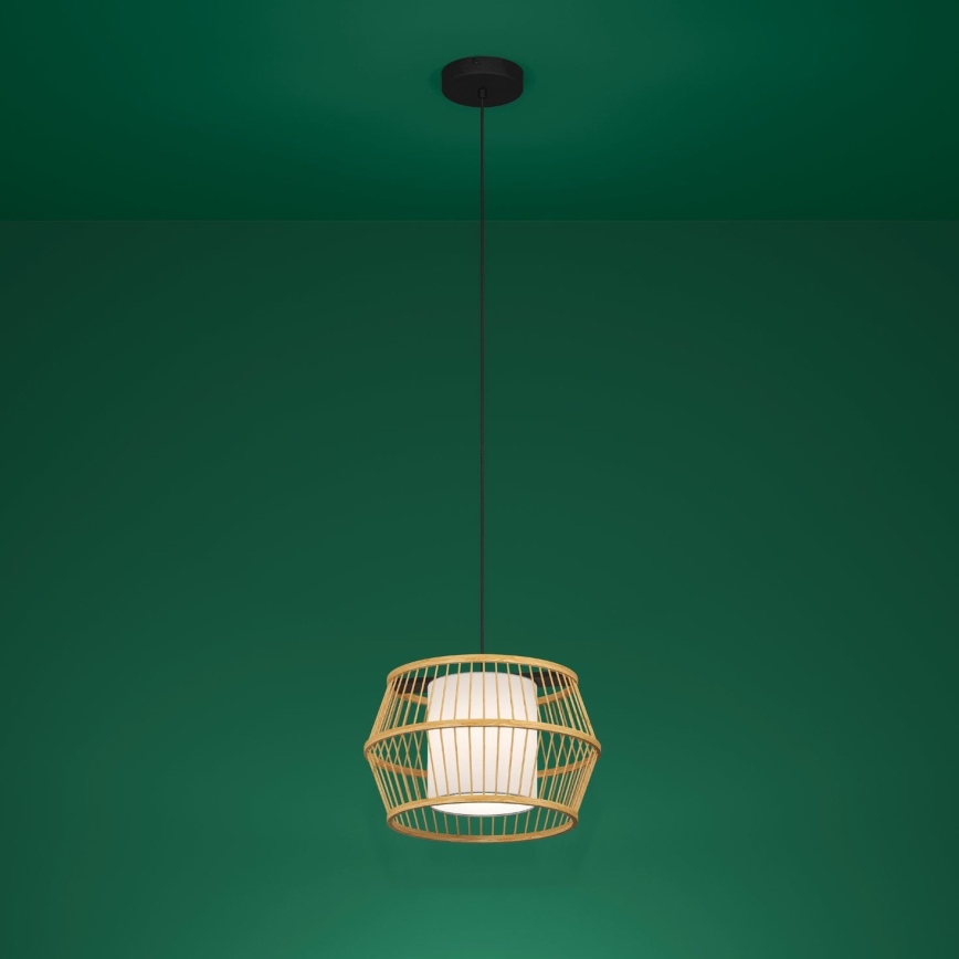 Eglo - Lámpara colgante 1xE27/40W/230V bambú