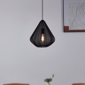 Eglo - Lámpara colgante 1xE27/40W/230V diá. 33,5 cm negro