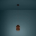 Eglo - Lámpara colgante 1xE27/40W/230V marrón