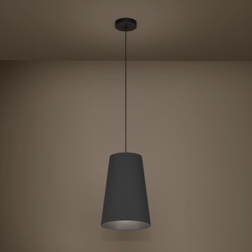 Eglo - Lámpara colgante 1xE27/40W/230V negro