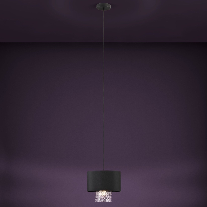 Eglo - Lámpara colgante 1xE27/40W/230V negro