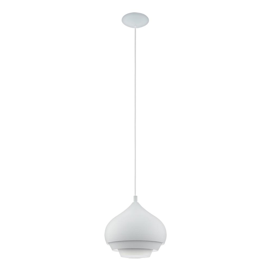 Eglo - Lámpara colgante 1xE27/60W/230V blanca