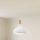 Eglo - Lámpara colgante 1xE27/60W/230V diá. 28 cm blanco
