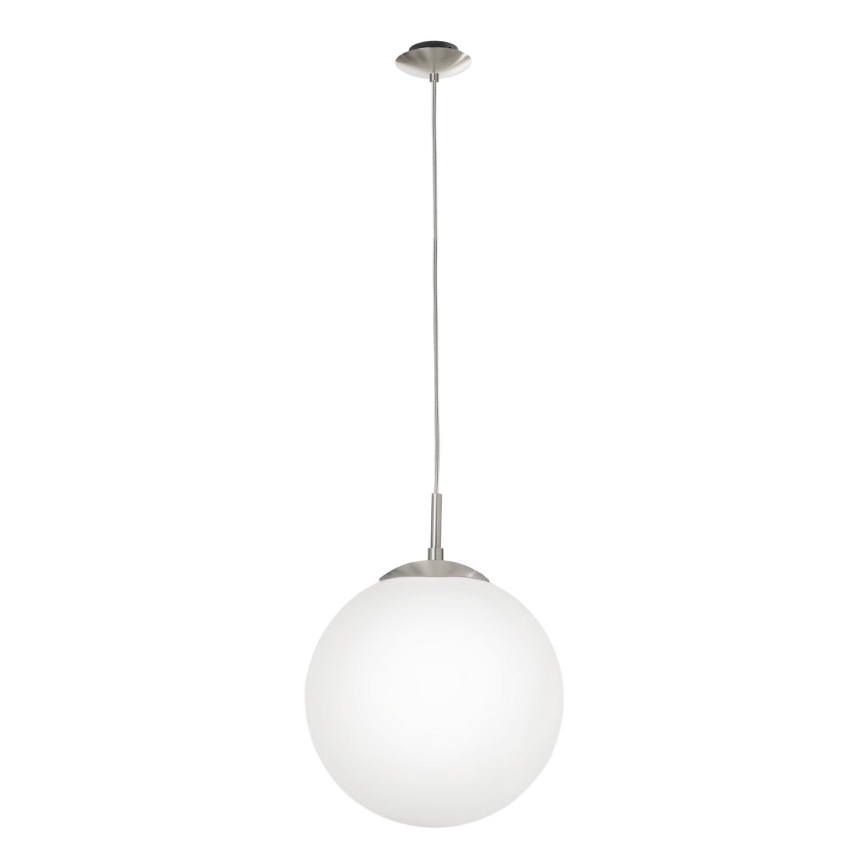 EGLO - Lámpara colgante 1xE27/60W/230V diá. 30 cm blanco