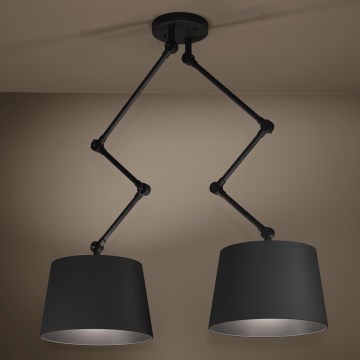 Eglo - Lámpara colgante 2xE27/40W/230V negro