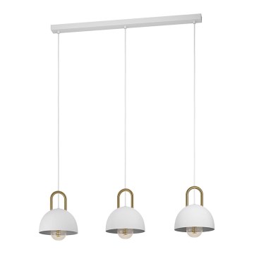 Eglo - Lámpara colgante 3xE27/40W/230V blanco