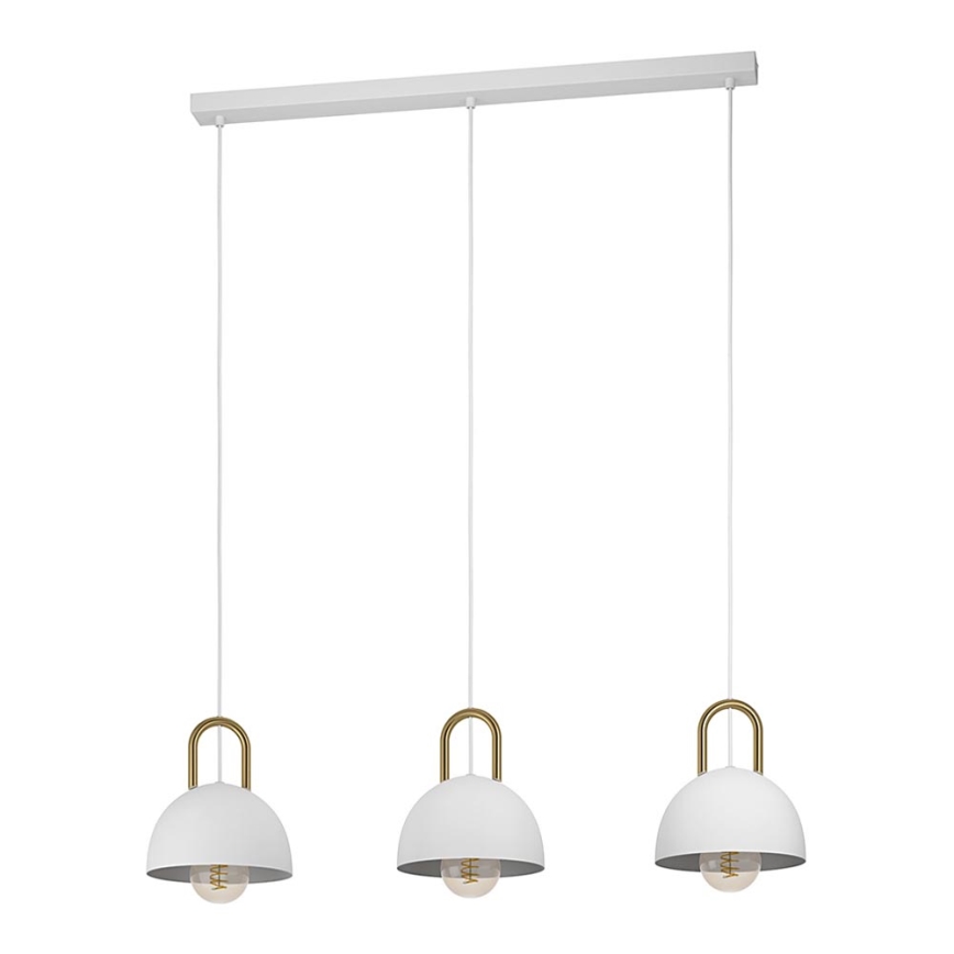 Eglo - Lámpara colgante 3xE27/40W/230V blanco