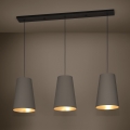 Eglo - Lámpara colgante 3xE27/40W/230V marrón