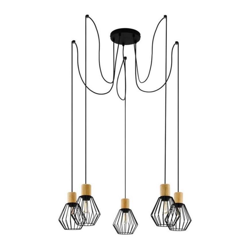Eglo - Lámpara colgante 5xE27/60W/230V araña