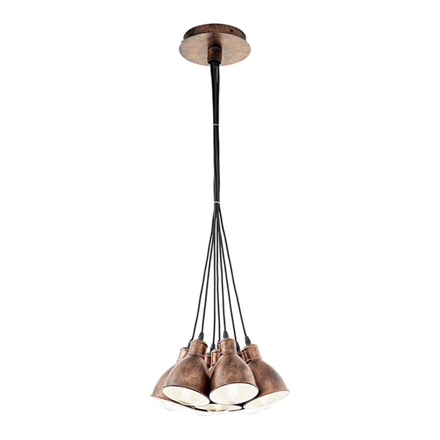 Eglo - Lámpara colgante 7xE27/60W/230V