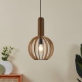 Eglo - Lámpara colgante con cable 1xE27/40W/230V diámetro 31 cm beige