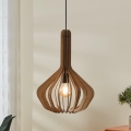 Eglo - Lámpara colgante con cable 1xE27/40W/230V diámetro 38 cm beige