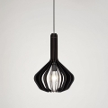 Eglo - Lámpara colgante con cable 1xE27/40W/230V diámetro 38 cm negro
