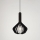 Eglo - Lámpara colgante con cable 1xE27/40W/230V diámetro 38 cm negro