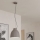 Eglo - Lámpara colgante con cable 1xE27/40W/230V gris
