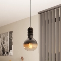 Eglo - Lámpara colgante con cable 1xE27/40W/230V negra
