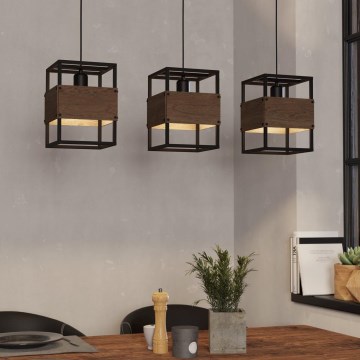 Eglo - Lámpara colgante con cable 3xE27/40W/230V